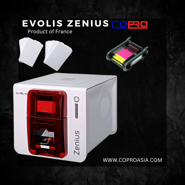 Evolis Zenius PVC ID Card Printer 300dpi - Copro Asia